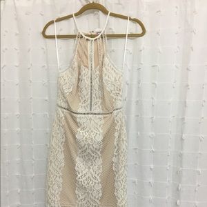 Backless sexy dress with unique designs.